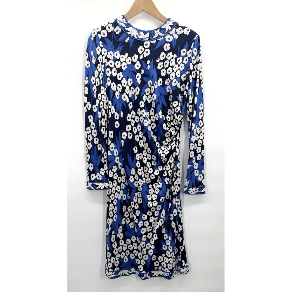 Vintage Averardo Bessi Womens 100% Silk Dress Large 10 Floral Italy Luxury Bloom - Picture 2 of 16